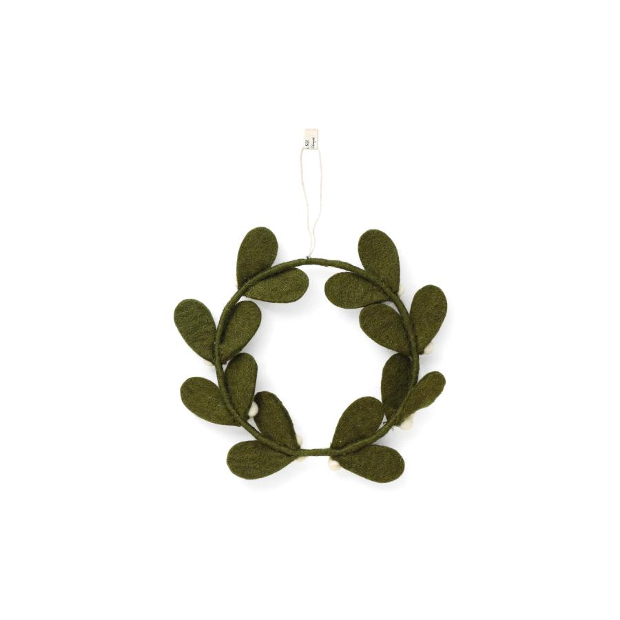 リース フェルト Gry & Sif グライアンドシフ ヤドリギリース S クリスマスリース フェルト 北欧 壁掛け 飾り オブジェ |  | 02