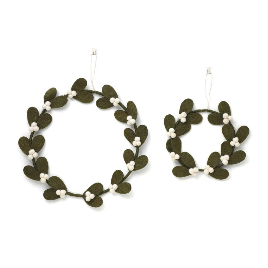 リース フェルト Gry & Sif グライアンドシフ ヤドリギリース L クリスマスリース 北欧 玄関 壁掛け 飾り オブジェ ハンドメイド 冬飾り |  | 07