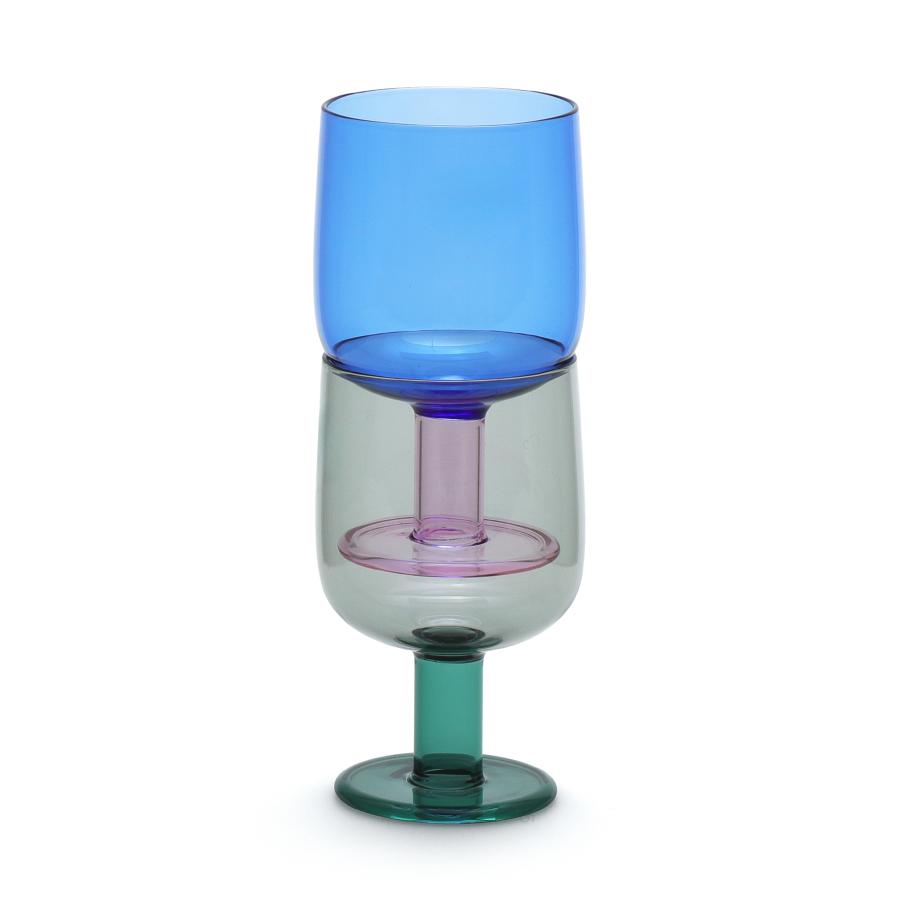 amabro アマブロ TWO TONE WINE GLASS - limited color  ツートーン ワイングラス ステム付き ショートステム 200ml 食洗機対応 スタッキング | amabro | 05
