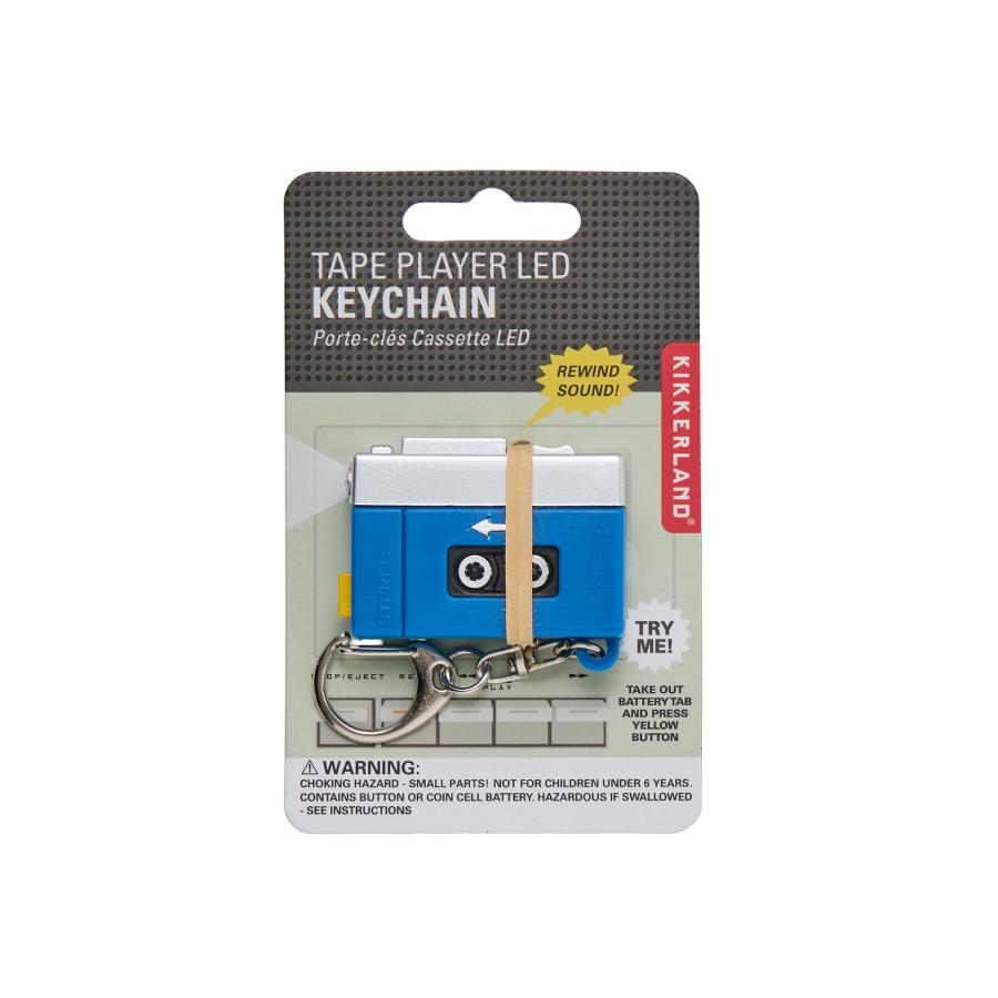 キーホルダー / KIKKERLAND キッカーランド  Tape Player LED Keychain テープ プレイヤー LED キーチェーン / 光る / 音が鳴る | KIKKERLAND | 06