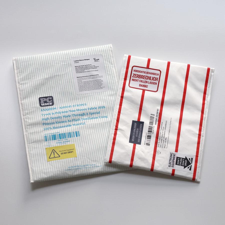 ノートパソコンケース / ANAheim アナハイム Laptop Sleeve Stripes 16inch ラップトップスリーブ ストライプス 16インチ / PCケース タイベック 軽量 |  | 13