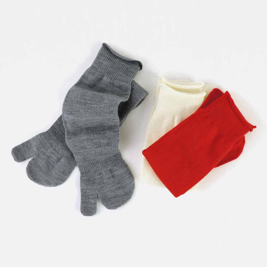 足袋ソックス 22.0-24.5cm 靴下 日本製 メリノウールソックス M レディース ソックス 女性 おしゃれ 無地 シンプル 防臭 あたたかい 暖かい カジュアル 黒 | HIGHTIDE
