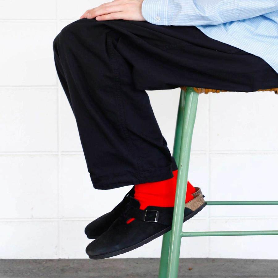 足袋ソックス 25.0-27.5cm 靴下 日本製 メリノウールソックス L  ソックス メンズ おしゃれ 無地 シンプル 防臭 あたたかい 暖かい カジュアル 黒 | HIGHTIDE | 18