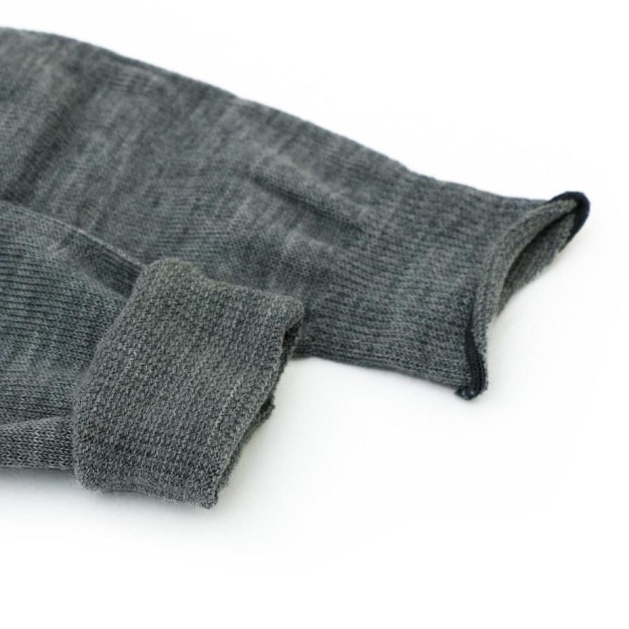 足袋ソックス 25.0-27.5cm 靴下 日本製 メリノウールソックス L  ソックス メンズ おしゃれ 無地 シンプル 防臭 あたたかい 暖かい カジュアル 黒 | HIGHTIDE | 05