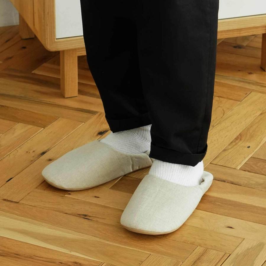 スリッパ のこり染 ルームシューズ L オンラインショップ限定 ルームシューズ メンズ 室内 サンダル バブーシュ | HIGHTIDE | 07
