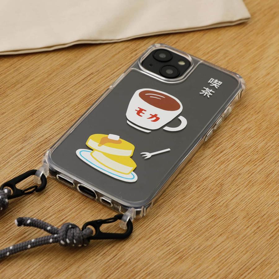 iPhone14ケース ショルダー ニューレトロ スマホケース スマートフォンケース 携帯ケース スマホショルダー ストラップ クリア 透明 ソフト 可愛い | HIGHTIDE | 08