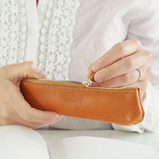 ペンケース DURAM ドゥラム ファスナーペンケース 14001 本革 レザー 日本製 シンプル | HIGHTIDE | 13