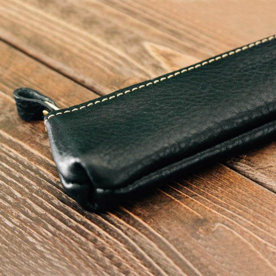 ペンケース DURAM ドゥラム ファスナーペンケース 14001 本革 レザー 日本製 シンプル | HIGHTIDE | 16