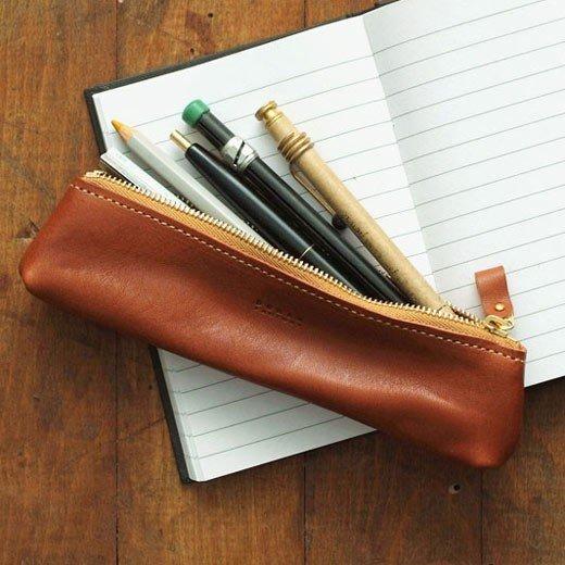 ペンケース DURAM ドゥラム ファスナーペンケース 14001 本革 レザー 日本製 シンプル | HIGHTIDE | 17