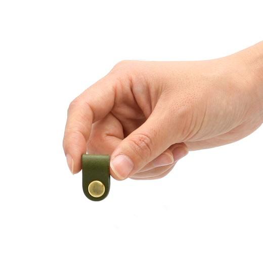 DURAM ドゥラム レザー 革 コードホルダーS 14011 イヤホンコードホルダー コードリール イヤホンクリップ 収納 結束バンド ケーブルバンド 革 レザー 日本製 | HIGHTIDE | 07