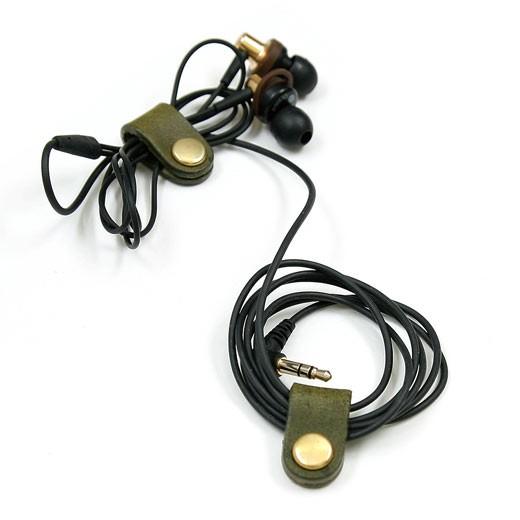 DURAM ドゥラム レザー 革 コードホルダーS 14011 イヤホンコードホルダー コードリール イヤホンクリップ 収納 結束バンド ケーブルバンド 革 レザー 日本製 | HIGHTIDE | 09