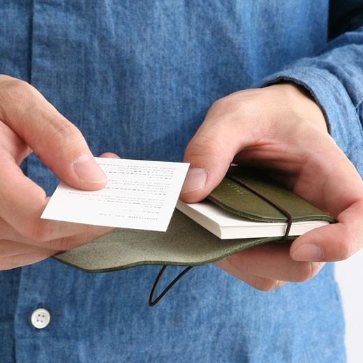 名刺入れ メンズ レディース DURAM ドゥラム ラバーバンドカードケース 14019 本革 レザー | HIGHTIDE