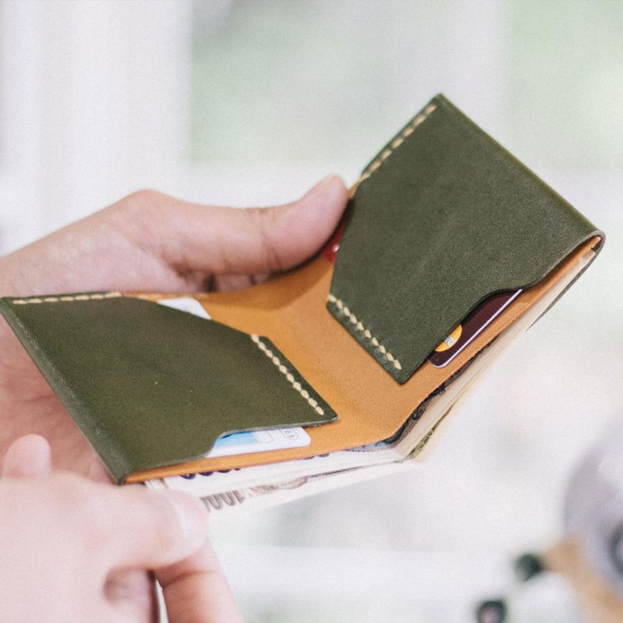 財布 二つ折り Duram ドゥラム スティコ ウォレット 14026 メンズ レディース 革 本革 レザー カードケース 薄い スリム シンプル | DURAM FACTORY | 15