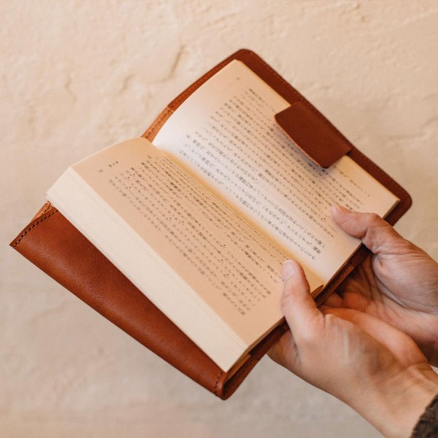 文庫本ブックカバー Duram ドゥラム 14009 革 本革 レザー 文庫サイズ 調節 調整 手帳カバー 日本製 おしゃれ ギフト プレゼント | DURAM FACTORY | 13