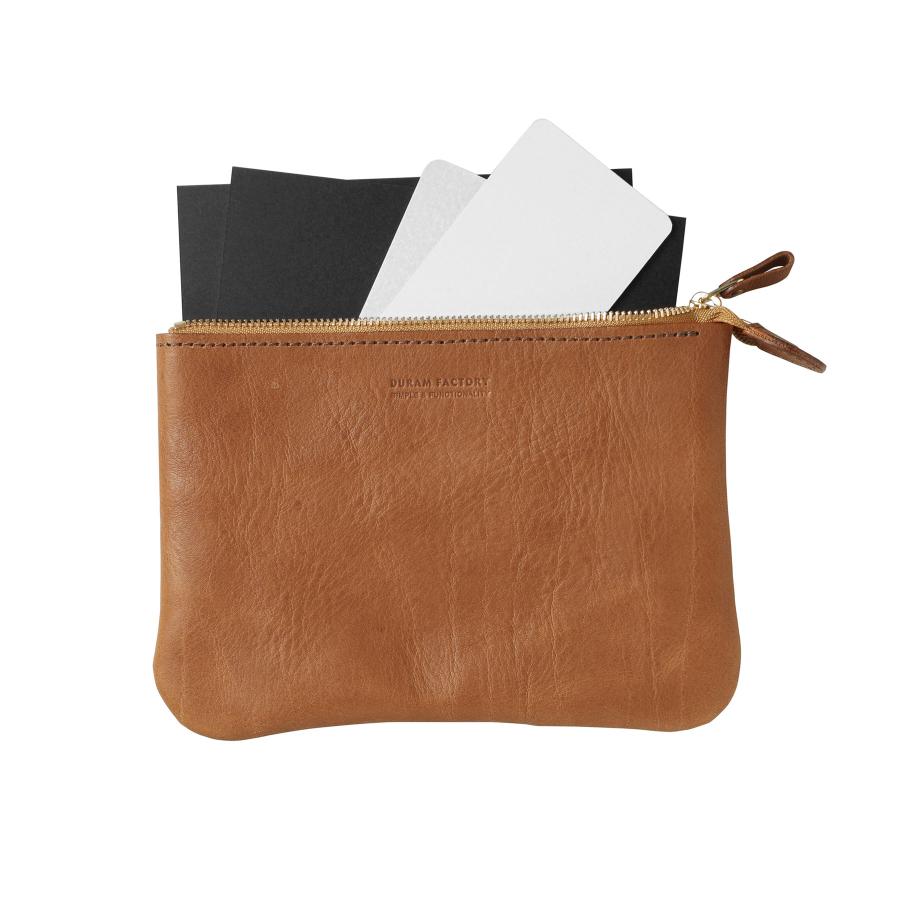 レザー ポーチ 本革 DURAM ドゥラム ファスナーポーチA6 24033 ジッパー 通帳ケース パスポートケース 化粧 メイクポーチ ペンケース | DURAM FACTORY | 07