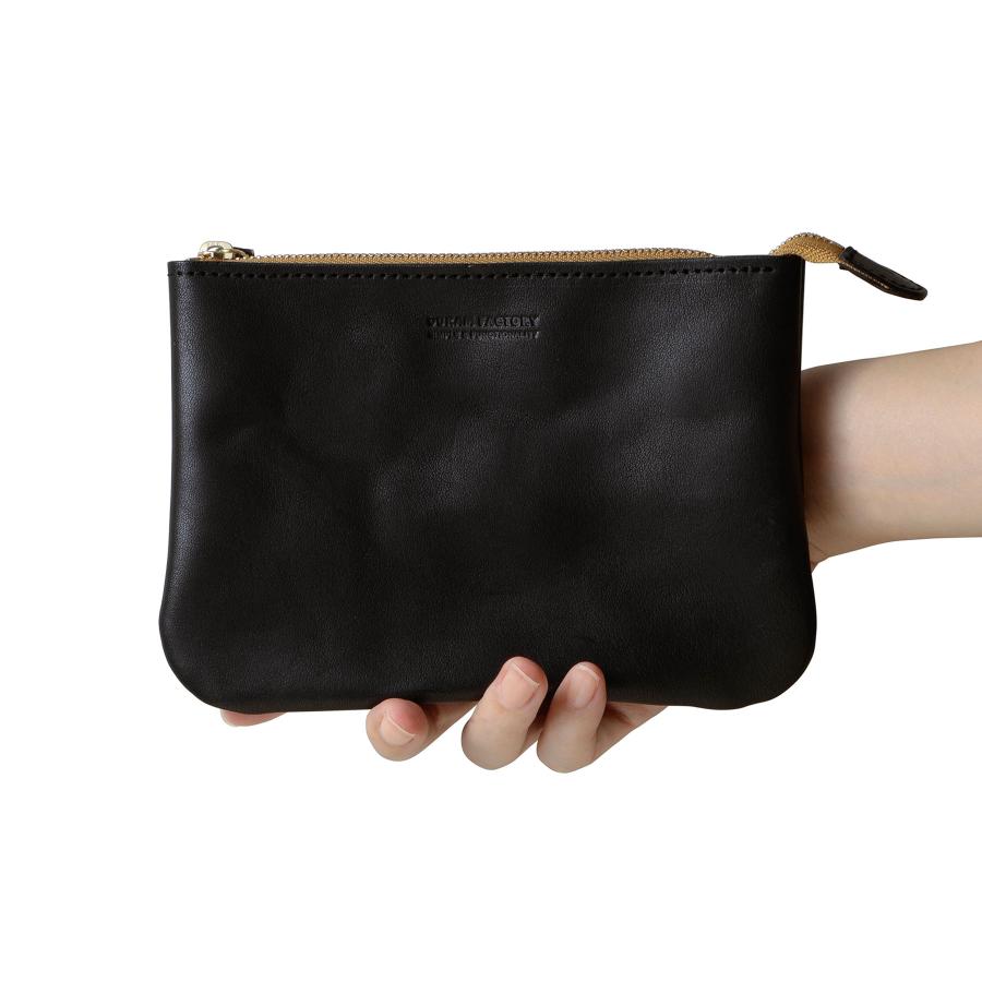 レザー ポーチ 本革 DURAM ドゥラム ファスナーポーチA6 24033 ジッパー 通帳ケース パスポートケース 化粧 メイクポーチ ペンケース | DURAM FACTORY | 08