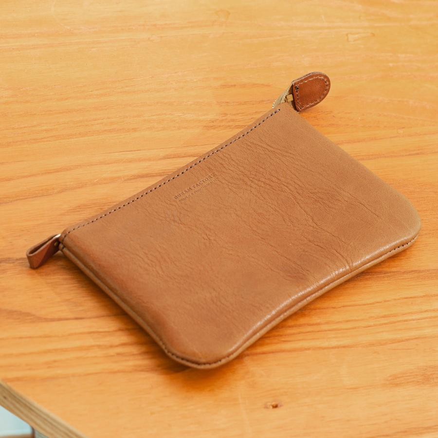 レザー ポーチ 本革 DURAM ドゥラム ファスナーポーチA6 24033 ジッパー 通帳ケース パスポートケース 化粧 メイクポーチ ペンケース | DURAM FACTORY | 13