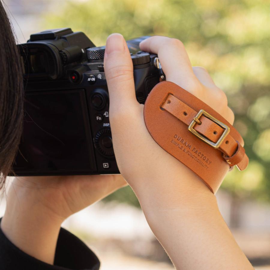レザー 革 カメラストラップ DURAM ドゥラム カメラハンドストラップ 17005 一眼レフ | DURAM FACTORY