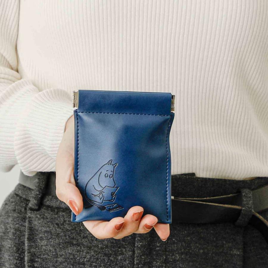 コインケース ムーミン MOOMIN フラットスプリングポーチ S 小銭入れ ピルケース 薬 アクセサリー イヤホン 薄い 薄型 USB ミイ グッズ ギフト 旅行 トラベル | MOOMIN