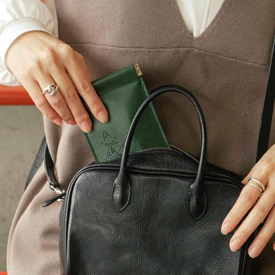 コインケース ムーミン MOOMIN フラットスプリングポーチ S 小銭入れ ピルケース 薬 アクセサリー イヤホン 薄い 薄型 USB ミイ グッズ ギフト 旅行 トラベル | MOOMIN | 09