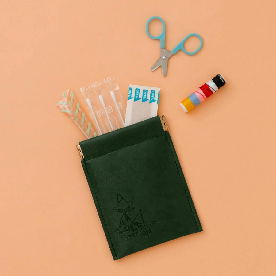 コインケース ムーミン MOOMIN フラットスプリングポーチ S 小銭入れ ピルケース 薬 アクセサリー イヤホン 薄い 薄型 USB ミイ グッズ ギフト 旅行 トラベル | MOOMIN | 10