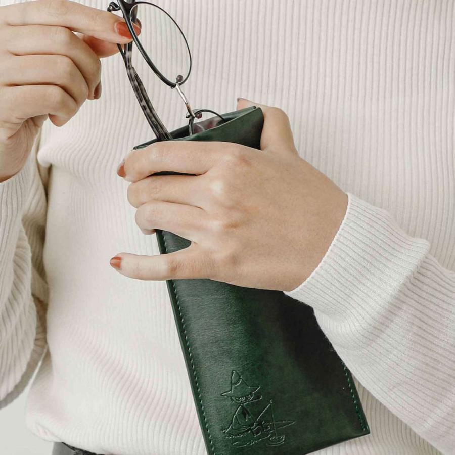 メガネケース ムーミン MOOMIN フラットスプリングポーチ L ペンケース 眼鏡ケース メイクポーチ 化粧ポーチ リップ ミイ ムーミングッズ ギフト 旅行 トラベル | MOOMIN