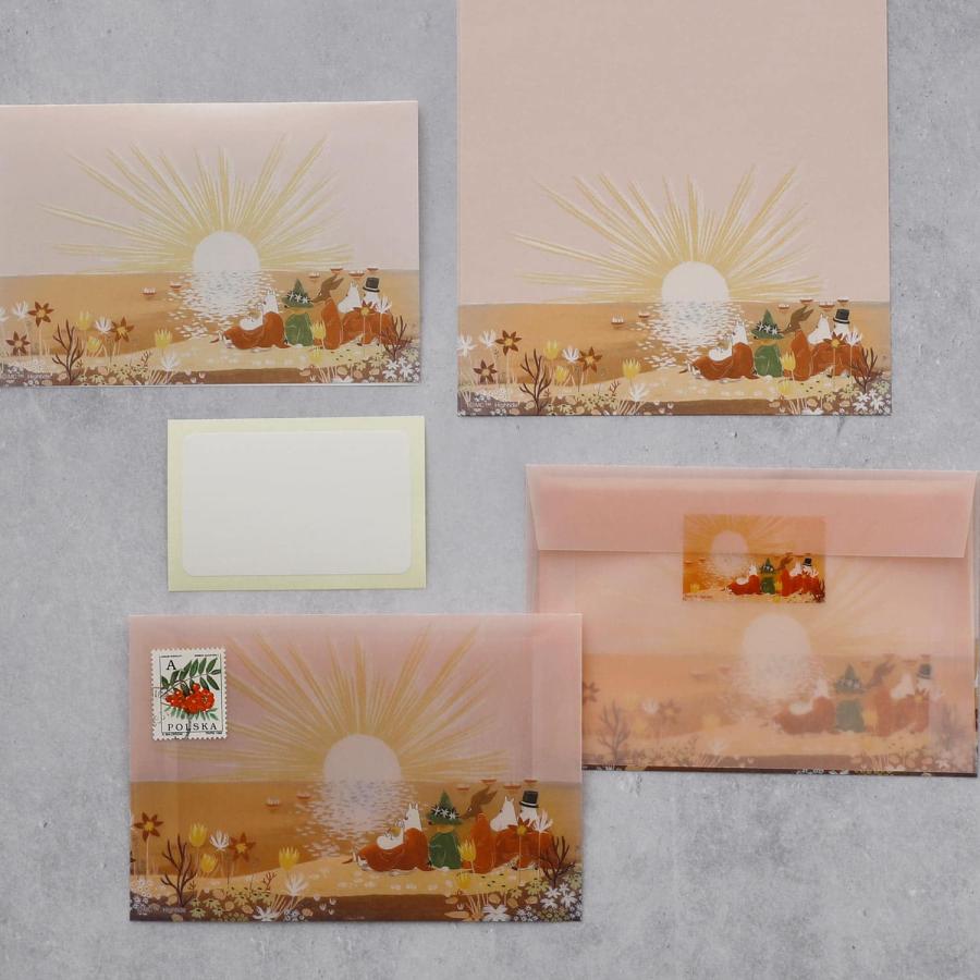 レターセット ムーミン MOOMIN トレペレター トレーシング 手紙 便箋 封筒 透け おしゃれ かわいい 大人 | MOOMIN | 15