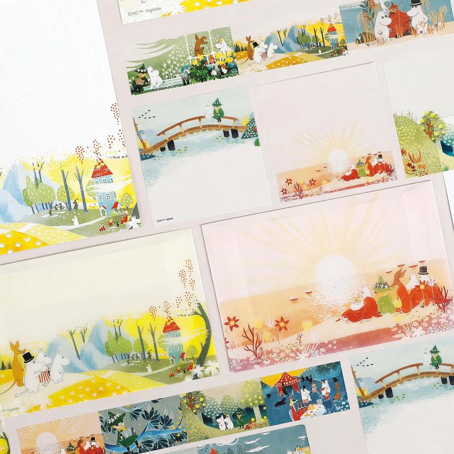 レターセット ムーミン MOOMIN トレペレター トレーシング 手紙 便箋 封筒 透け おしゃれ かわいい 大人 | MOOMIN | 18