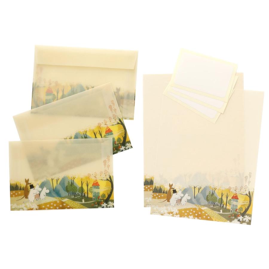 レターセット ムーミン MOOMIN トレペレター トレーシング 手紙 便箋 封筒 透け おしゃれ かわいい 大人 | MOOMIN | 05