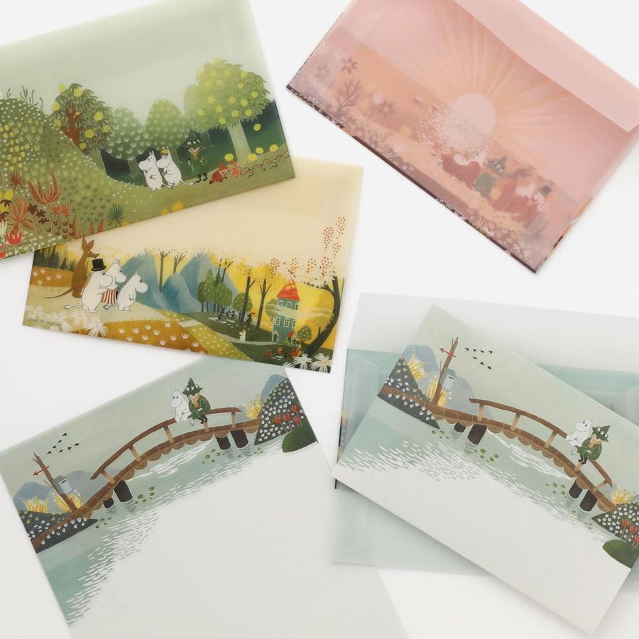 レターセット ムーミン MOOMIN トレペレター トレーシング 手紙 便箋 封筒 透け おしゃれ かわいい 大人 | MOOMIN | 12