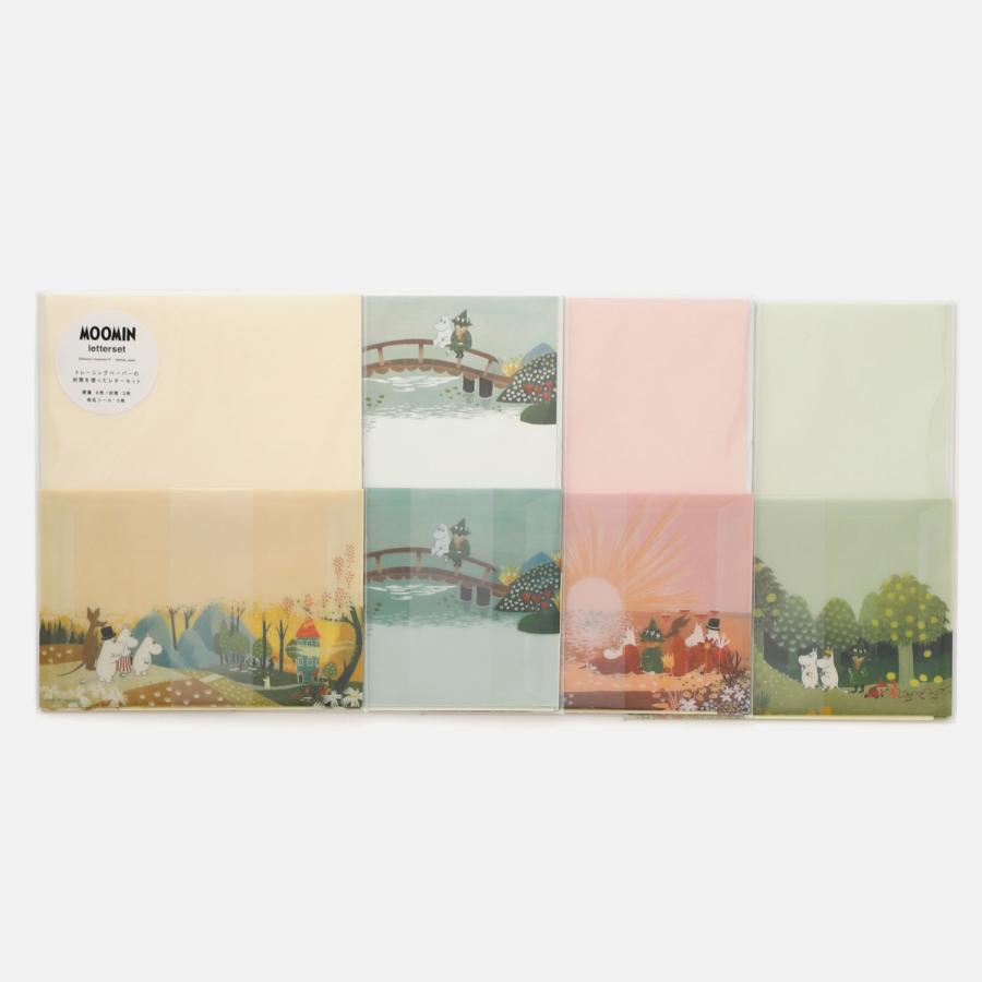 レターセット ムーミン MOOMIN トレペレター トレーシング 手紙 便箋 封筒 透け おしゃれ かわいい 大人 | MOOMIN | 13
