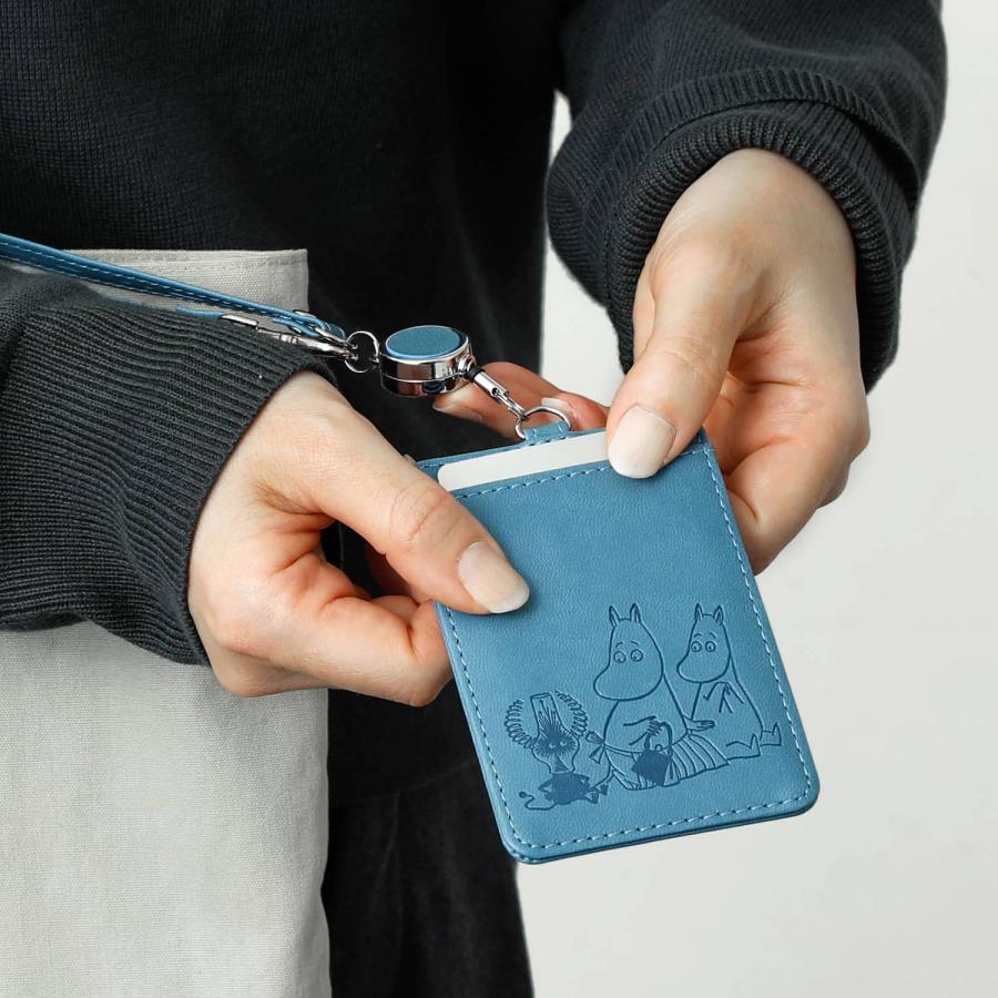 パスケース リール付き  定期入れ MOOMIN ムーミン パスケースレディース 子供用 通勤 カードケース 北欧 | MOOMIN | 10