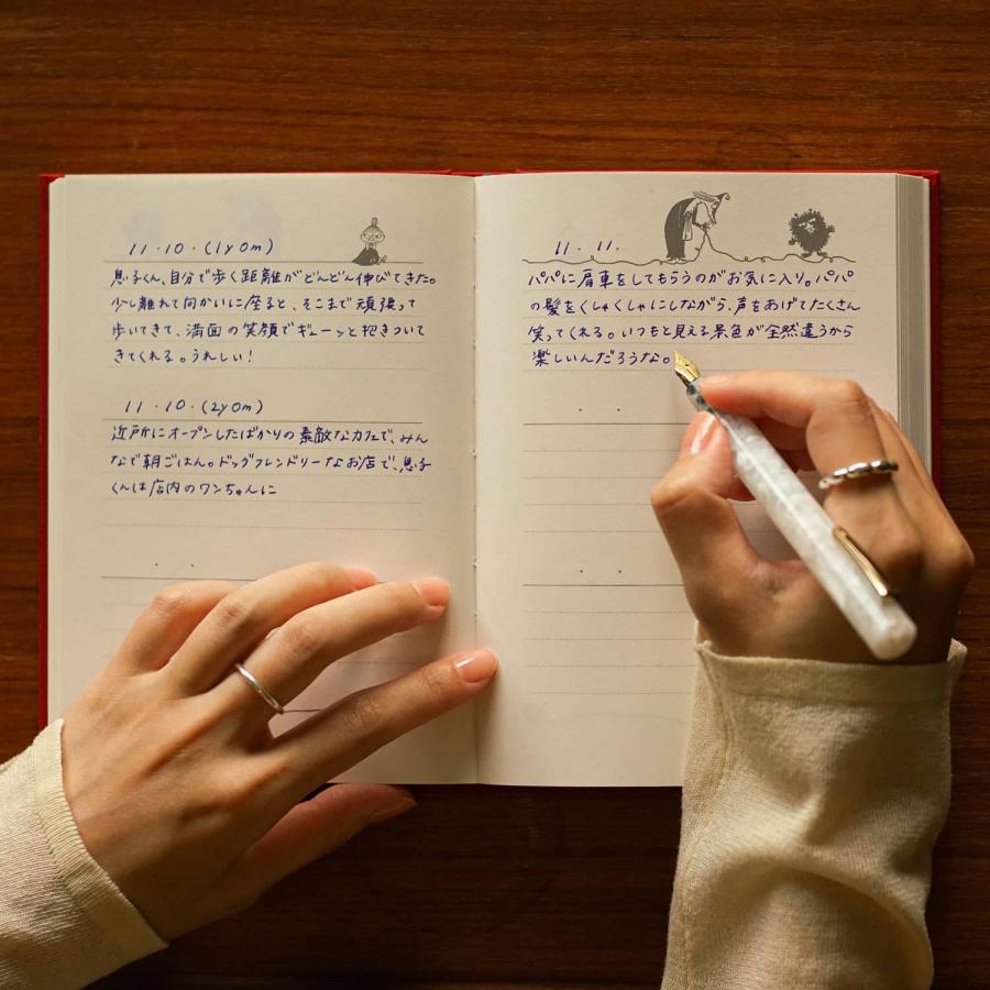 3年日記 Moomin ムーミン 日記帳 ダイアリー ログ 記録 三年 育児日記 ノート ミイ 北欧 かわいい おしゃれ お祝い ギフト プレゼント | HIGHTIDE | 14