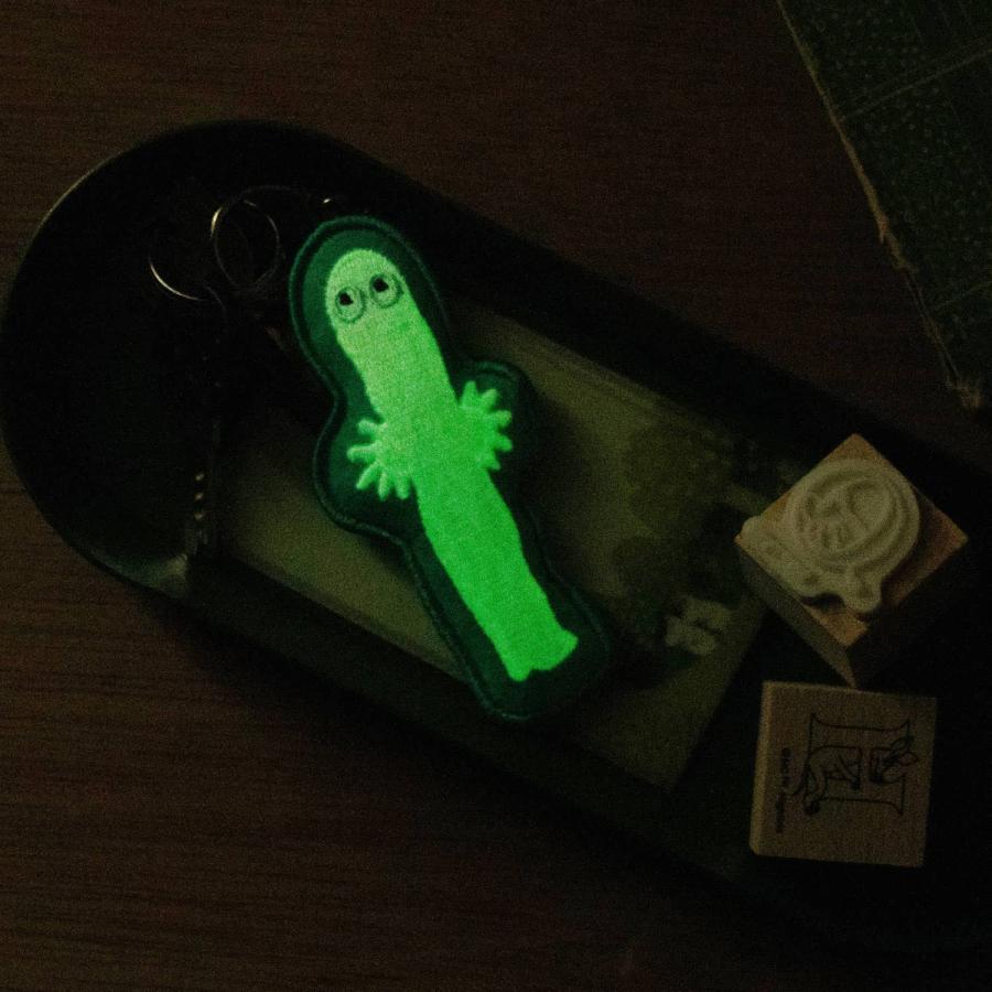 MOOMIN ムーミン ルミナスキーリング ニョロニョロ キーホルダー ムーミン キャラクター 刺繍 暗闇 光る 蓄光 キーリング 夜間 発光 夜光 通学 登下校 防災 夜間 | MOOMIN | 15