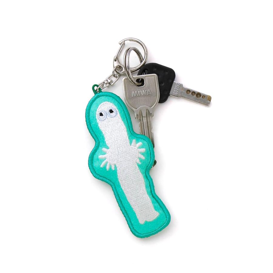 MOOMIN ムーミン ルミナスキーリング ニョロニョロ キーホルダー ムーミン キャラクター 刺繍 暗闇 光る 蓄光 キーリング 夜間 発光 夜光 通学 登下校 防災 夜間 | MOOMIN | 06