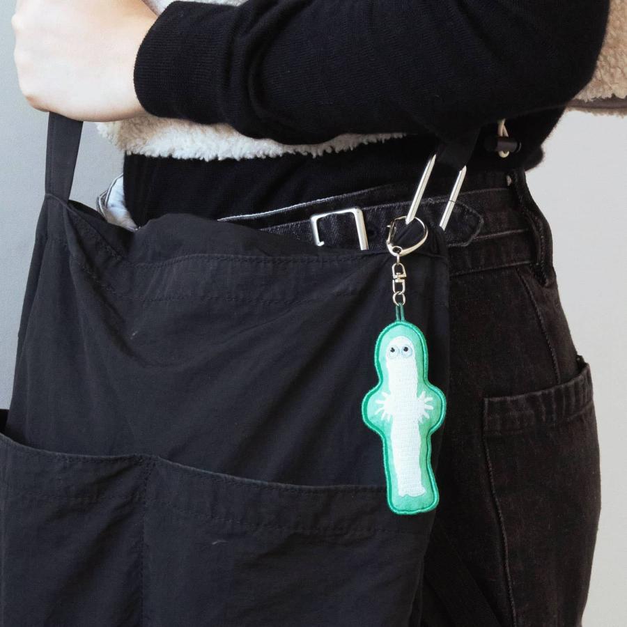 MOOMIN ムーミン ルミナスキーリング ニョロニョロ キーホルダー ムーミン キャラクター 刺繍 暗闇 光る 蓄光 キーリング 夜間 発光 夜光 通学 登下校 防災 夜間 | MOOMIN | 09