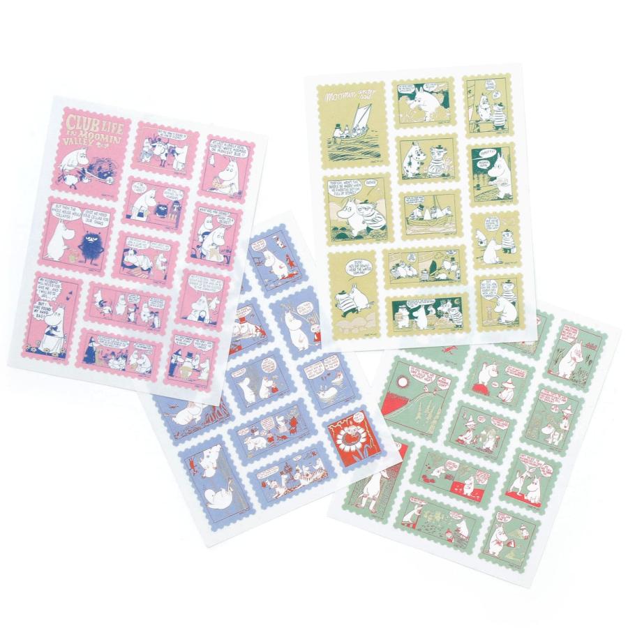 シール MOOMIN ムーミン 切手風シール ステッカー デコレーション ラッピング 手帳アクセサリー | MOOMIN | 08