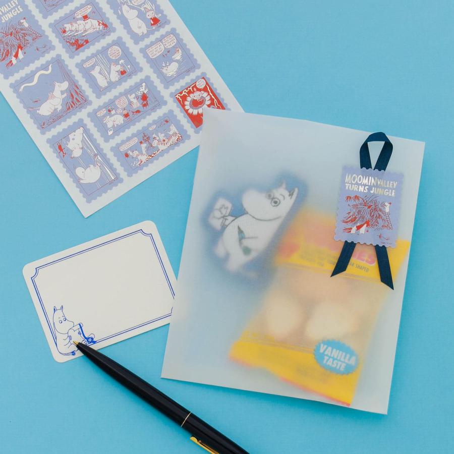 シール MOOMIN ムーミン 切手風シール ステッカー デコレーション ラッピング 手帳アクセサリー | MOOMIN | 12