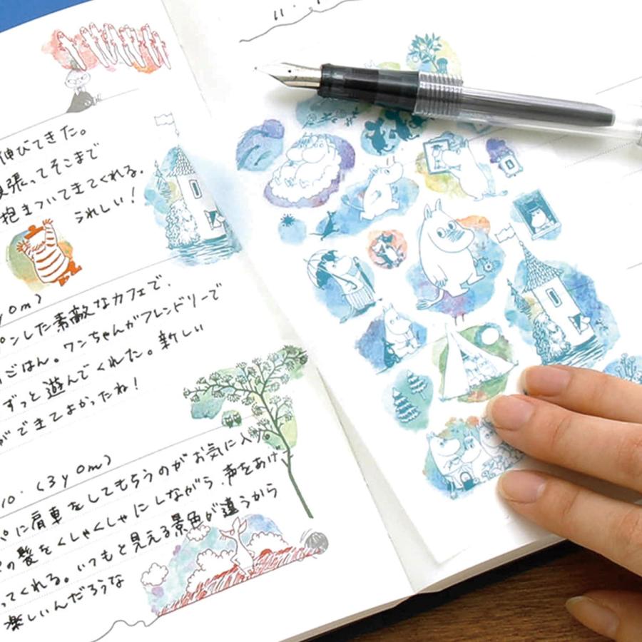転写シート MOOMIN ムーミン カラー転写シール こする 手帳 日記 デコ デコレーション コラージュ おしゃれ DIY ミイ スナフキン ニョロニョロ かわいい | MOOMIN | 15