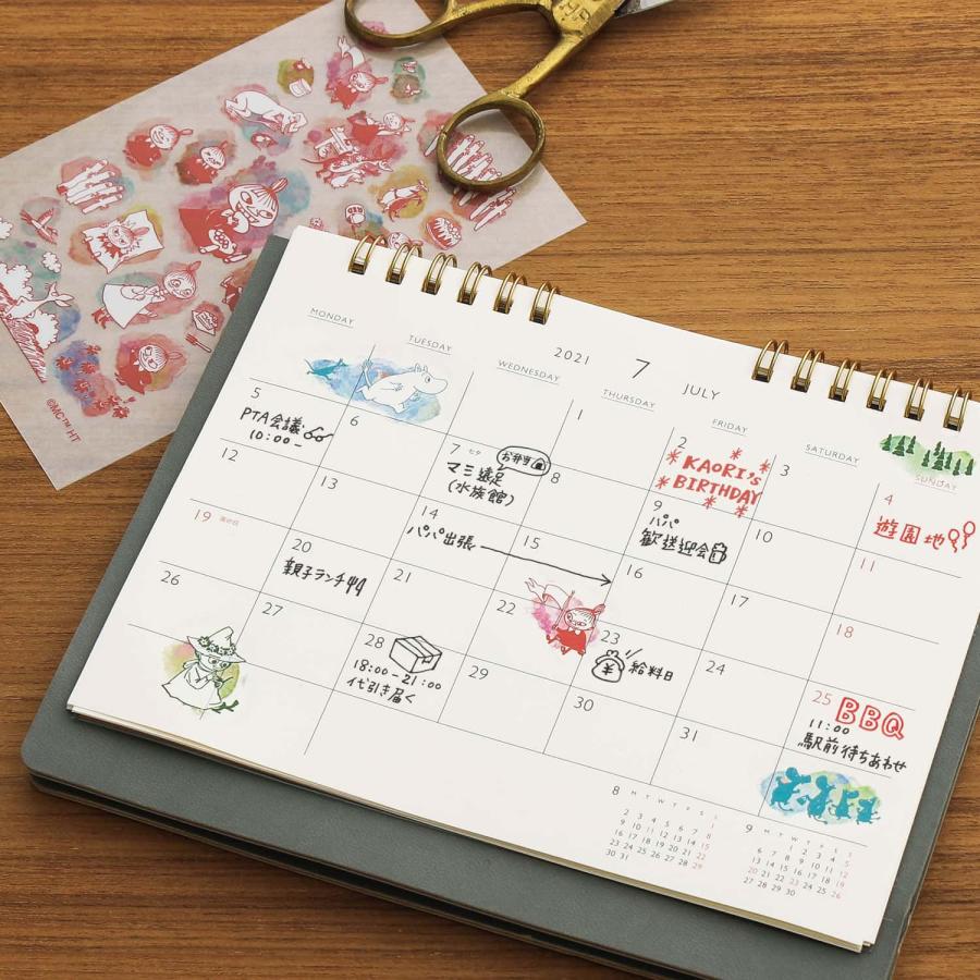 転写シート MOOMIN ムーミン カラー転写シール こする 手帳 日記 デコ デコレーション コラージュ おしゃれ DIY ミイ スナフキン ニョロニョロ かわいい | MOOMIN | 16
