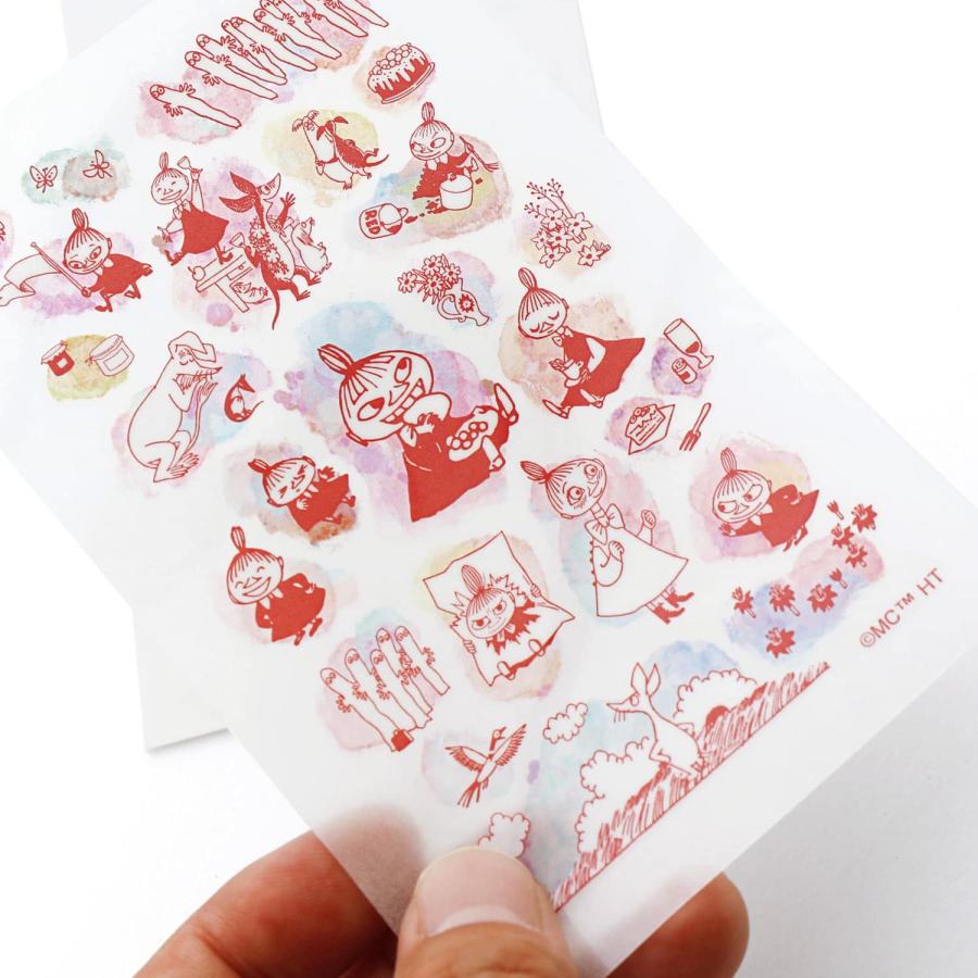 転写シート MOOMIN ムーミン カラー転写シール こする 手帳 日記 デコ デコレーション コラージュ おしゃれ DIY ミイ スナフキン ニョロニョロ かわいい | MOOMIN | 07