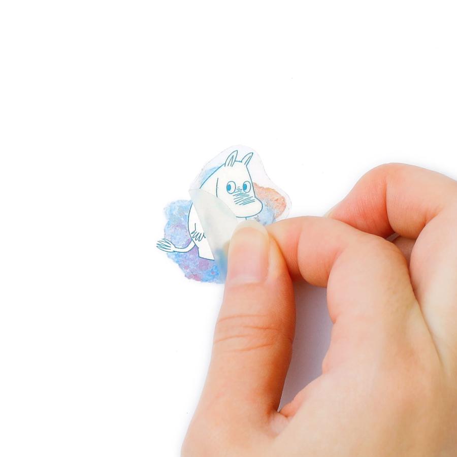 転写シート MOOMIN ムーミン カラー転写シール こする 手帳 日記 デコ デコレーション コラージュ おしゃれ DIY ミイ スナフキン ニョロニョロ かわいい | MOOMIN | 10