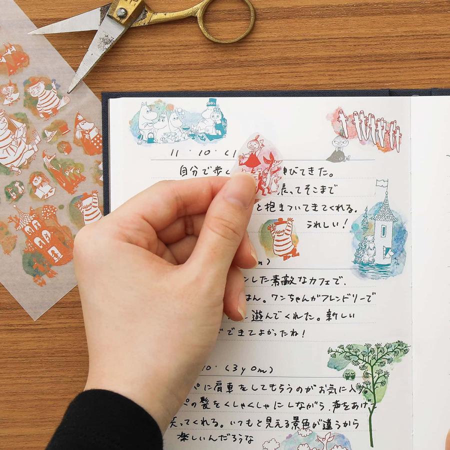転写シート MOOMIN ムーミン カラー転写シール こする 手帳 日記 デコ デコレーション コラージュ おしゃれ DIY ミイ スナフキン ニョロニョロ かわいい | MOOMIN | 13