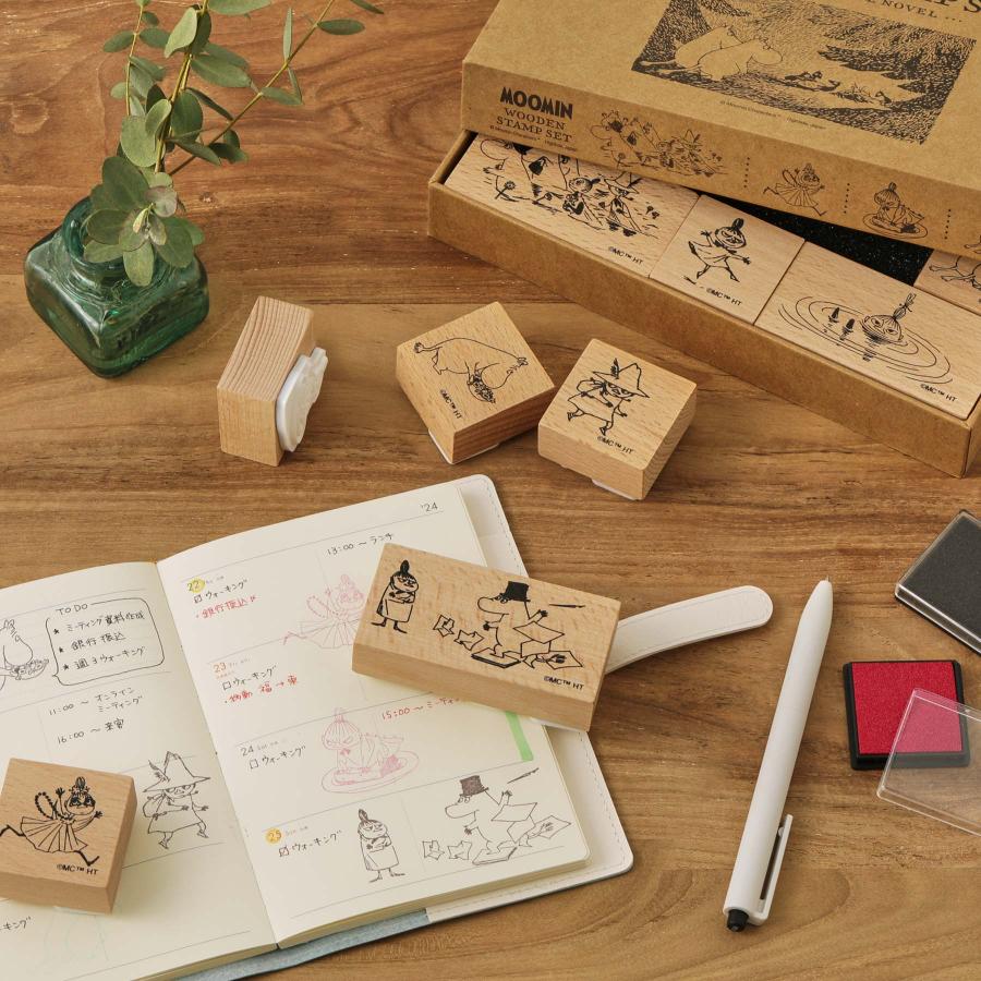ムーミン スタンプセット インクパッド付き カラー ハンコ 判子 | MOOMIN