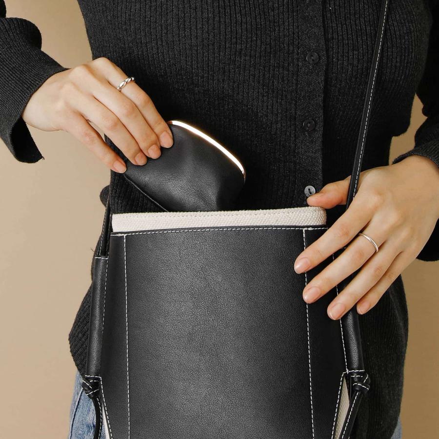 コインケース レザーがま口ポーチ (S) アクセサリー キー 印鑑 イヤホン リップ 収納 革 旅行 トラベル | HIGHTIDE | 14