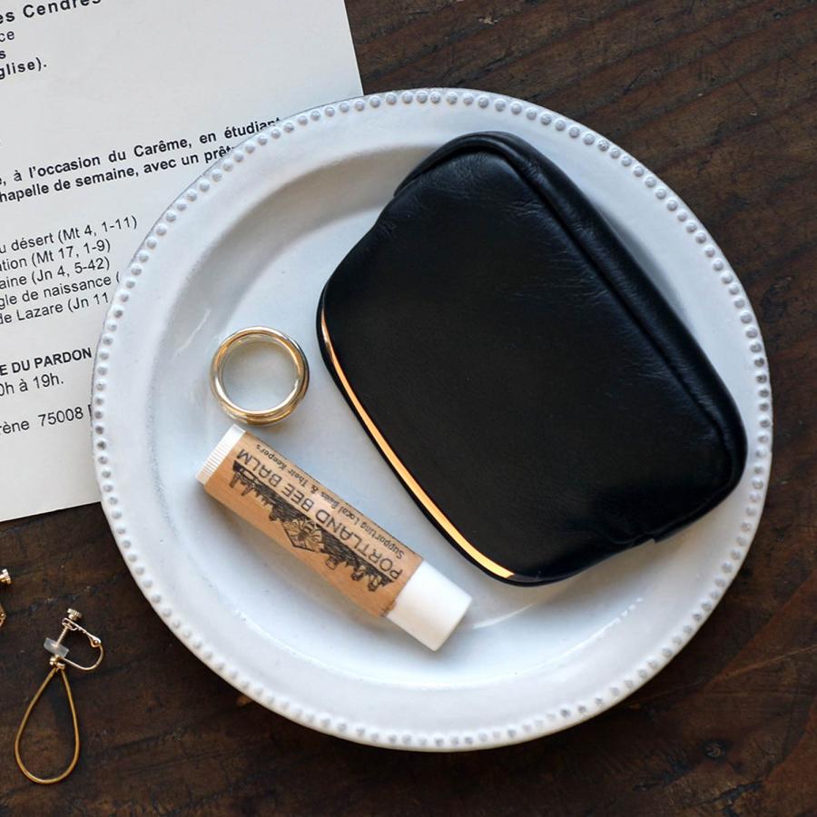 コインケース レザーがま口ポーチ (S) アクセサリー キー 印鑑 イヤホン リップ 収納 革 旅行 トラベル | HIGHTIDE | 09