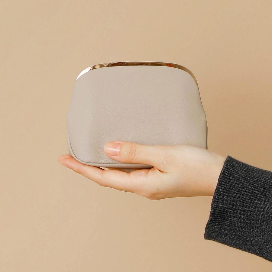 財布 レディース レザーがま口ポーチ (M) アクセサリー キー 小物入れ 印鑑 イヤホン リップ 革 旅行 トラベル | HIGHTIDE | 08