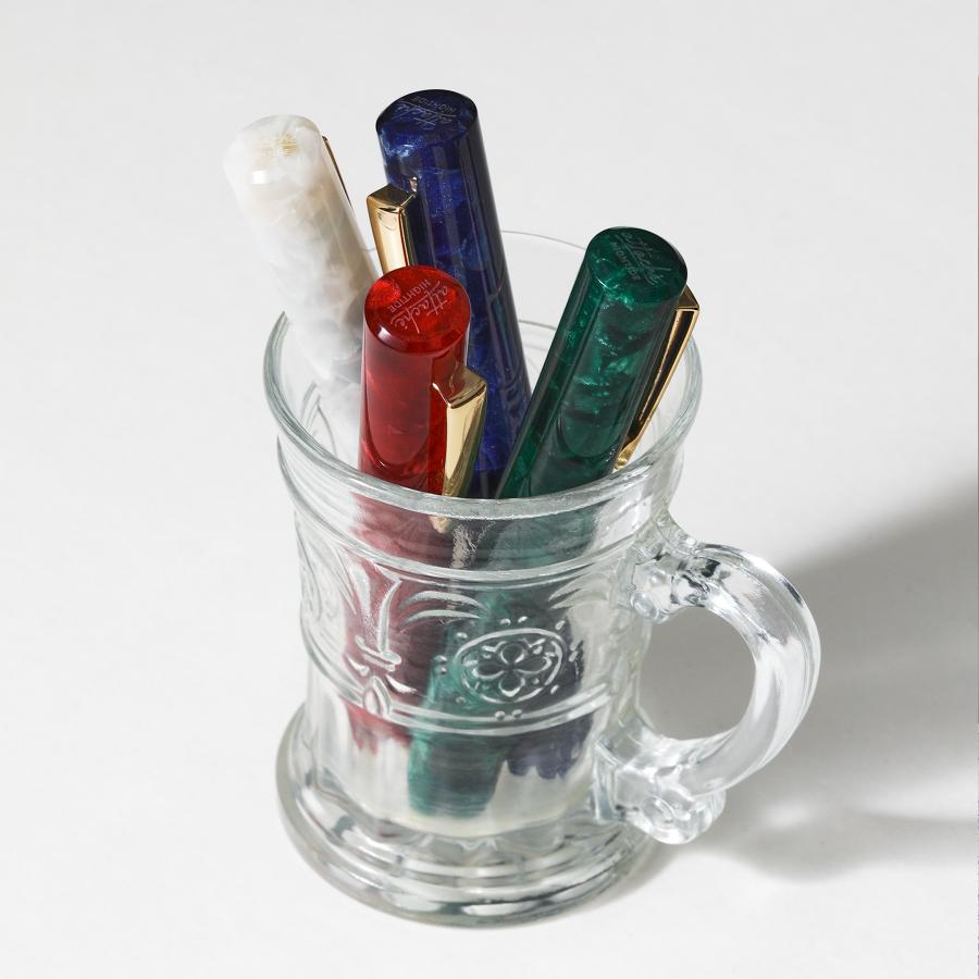 万年筆 attache アタシェ マーブル万年筆 F コンパクト 小さい 短い かわいい 高見え ギフト 女性 男性 入学祝い 入園祝い | HIGHTIDE | 24