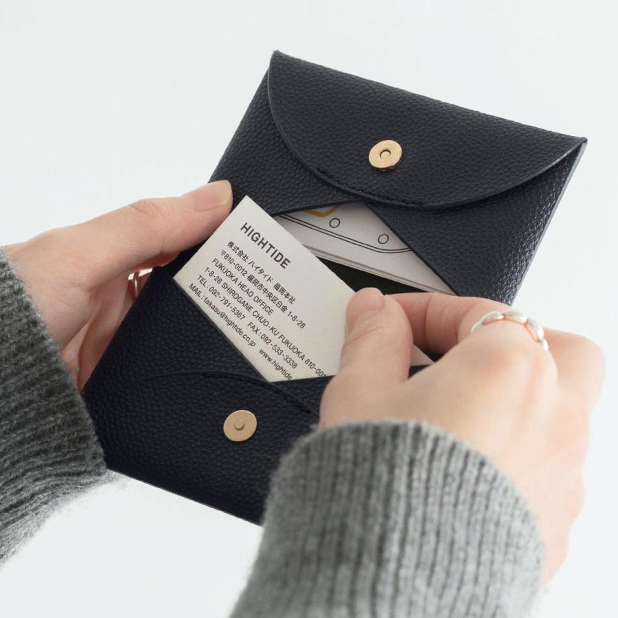 名刺入れ レディース Grains de sable サーブル 名刺ケース カードケース メンズ 男性 女性 二つ折り 20代 30代 40代 マグネット 磁石 軽量 おしゃれ | HIGHTIDE