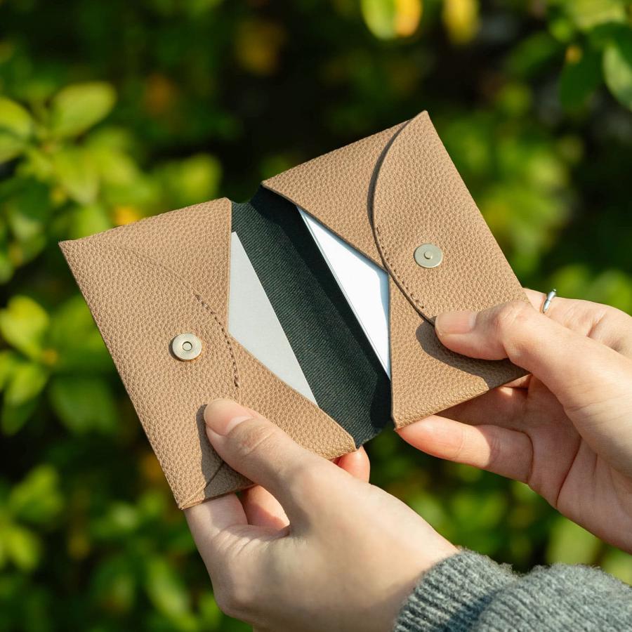 名刺入れ レディース Grains de sable サーブル 名刺ケース カードケース メンズ 男性 女性 二つ折り 20代 30代 40代 マグネット 磁石 軽量 おしゃれ | HIGHTIDE | 15